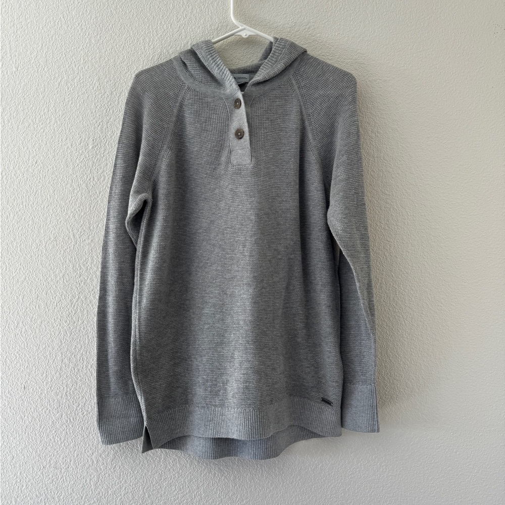Nwt PrAna Milani Tunic 10% wool Knit Hooded Sweater Breathable XS